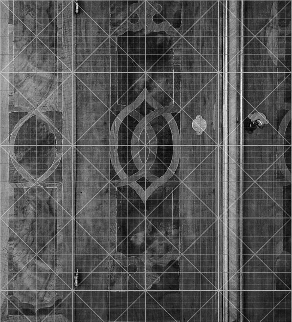 Werkschuh Analyse von Flachbarock Schrank, wohl Raum Baden/Aarau