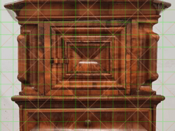 Barocke Windellade vermessen nach dem Zürcher Werkschuh